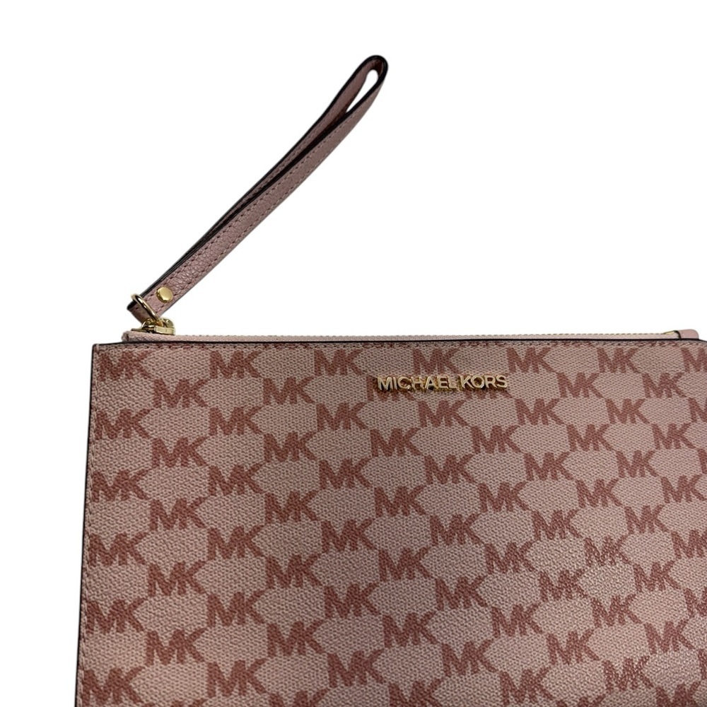 Michael Kors Jet Set Travel Large Zip Clutch Wristlet Clutch - Picture 2 of 6